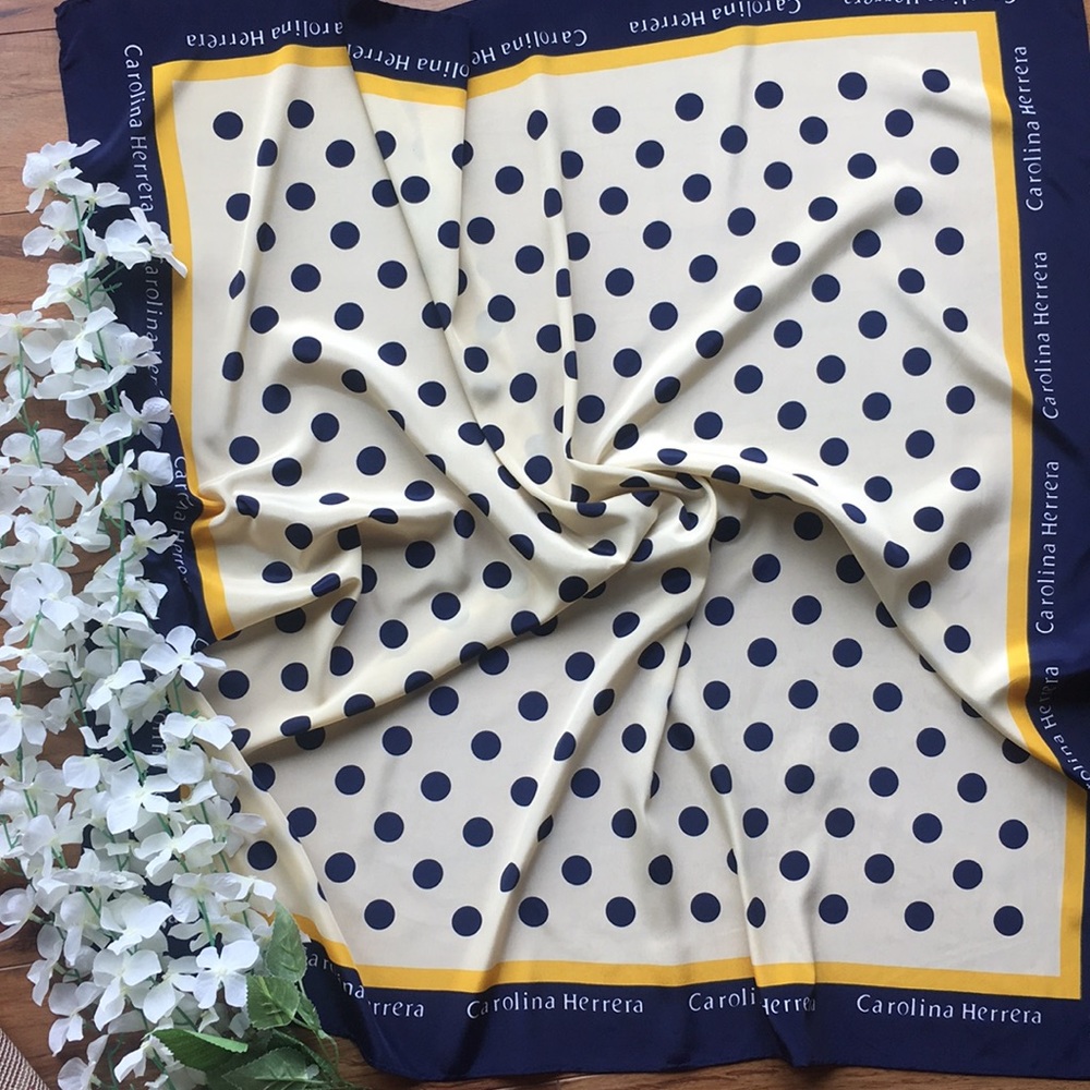 Carolina Herrera silk scarf